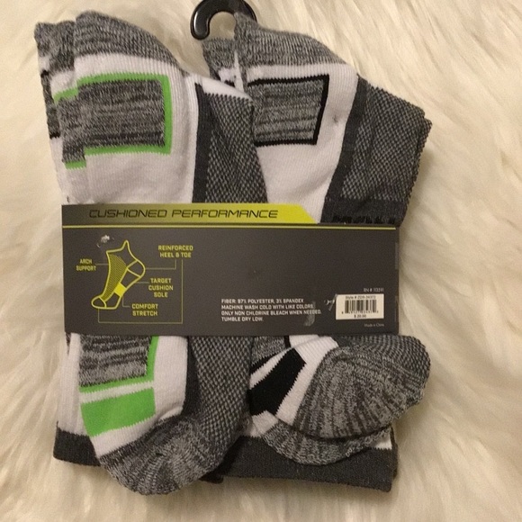 Zone In Athletic Crew Socks | Size 10-13 | NIP - Picture 2 of 2